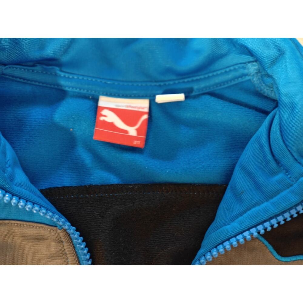 Vintage Kids Puma Blue & Black Track Jacket Full Zip Athletic Toddler Jacket... - Picture 3 of 3